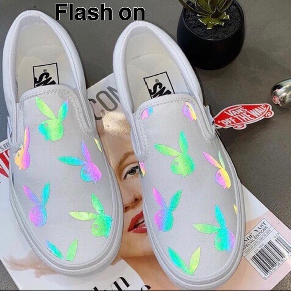 Custom rainbow reflective vans - Picture 6 of 11